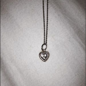 PANDORA Heart Charm Sterling Silver Necklace